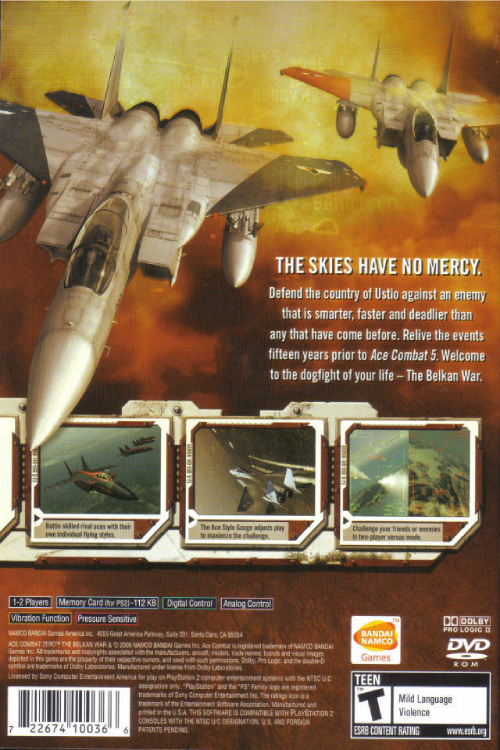 Ace Combat Zero Cover Art